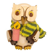 Drechslerei Kuhnert Holzfigur-Mini Eule mit Kerze Drechslerei Kuhnert Holzfigur-Mini Eule mit Kerze