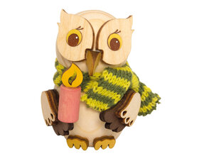 Mini Eule mit Kerze