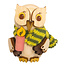 Drechslerei Kuhnert Drechslerei Kuhnert Holzfigur-Mini Eule mit Kerze