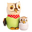 Drechslerei Kuhnert Drechslerei Kuhnert Holzfigur-Mini Eule mit Baby