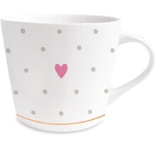 Grafik Werkstatt Goldtasse "Herz" (Punkte)
