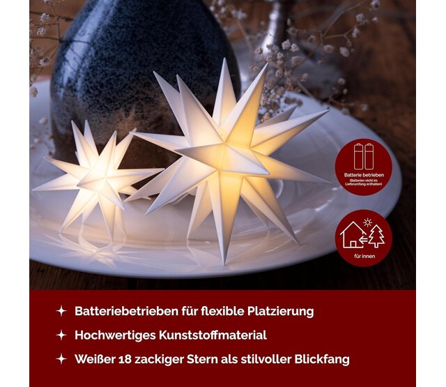 terntaler Leuchtender LED-Mini-Stern für Innen und Außen terntaler Leuchtender LED-Mini-Stern für Innen und Außen