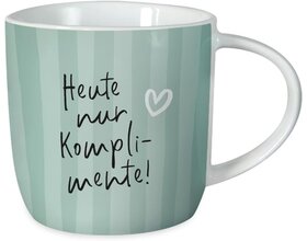 Gute Laune Tasse, "Heute nur Komplimente"