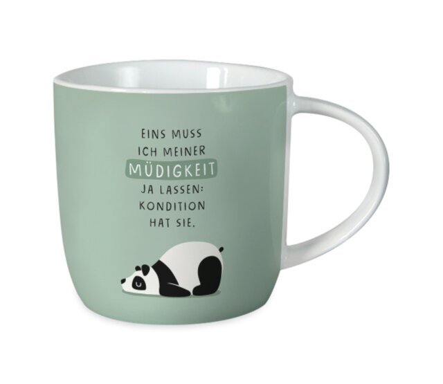 Grafik Werkstatt Gute Laune Tasse, "Müdigkeit"