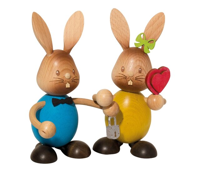 Drechslerei Kuhnert - Osterdekoration / Osterhase - Stupsi Hasenpaar