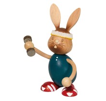 Drechslerei Kuhnert - Osterdekoration / Osterhase - Stupsi beim Sport