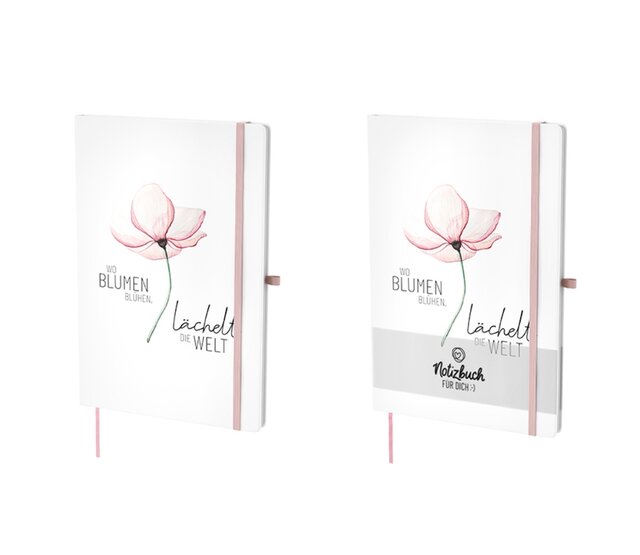 la Vida Notizbuch für Dich :-) Wo Blumen blühen, lächelt die Welt