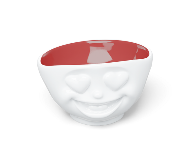 FIFTYEIGHT Schale herzlich, innen Rubin 500 ml