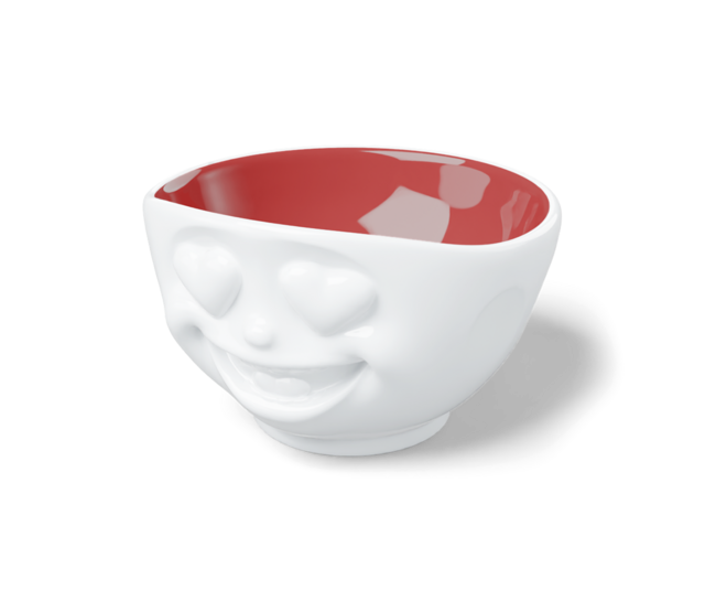 FIFTYEIGHT Schale herzlich, innen Rubin 500 ml