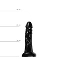 All Black Klassischer Dildo 22 x 4,5cm