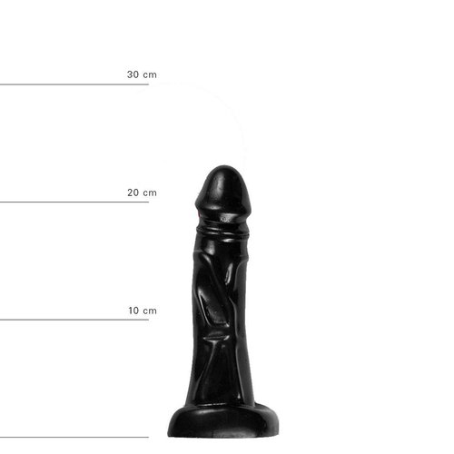 All Black Klassischer Dildo 22 x 4,5cm