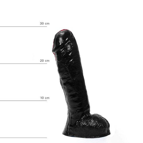 All Black Klassischer Dildo 30 x 5,7 cm