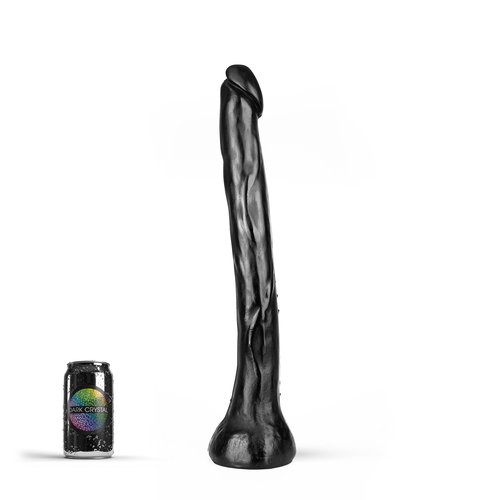 Dark Crystal Schwarzer Riesen Anal Dildo XXL 52 x 6cm