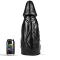 Dark Crystal Black Giant Anaal Dildo XXL 41 x 15,1cm