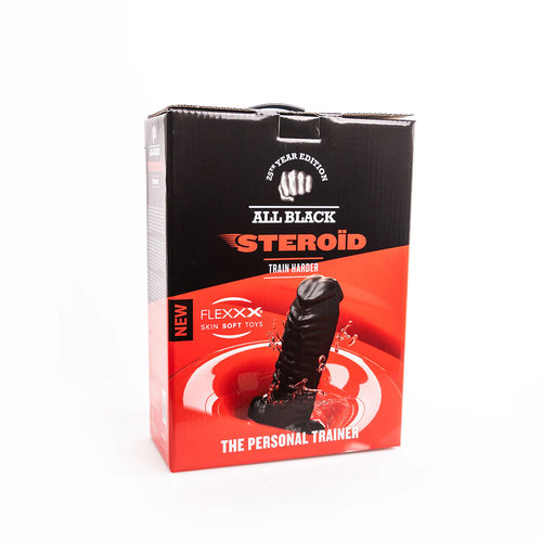 All Black Steroïd All Black Steroid Anaal Dildo Personal Trainer 36 x 11.5 cm