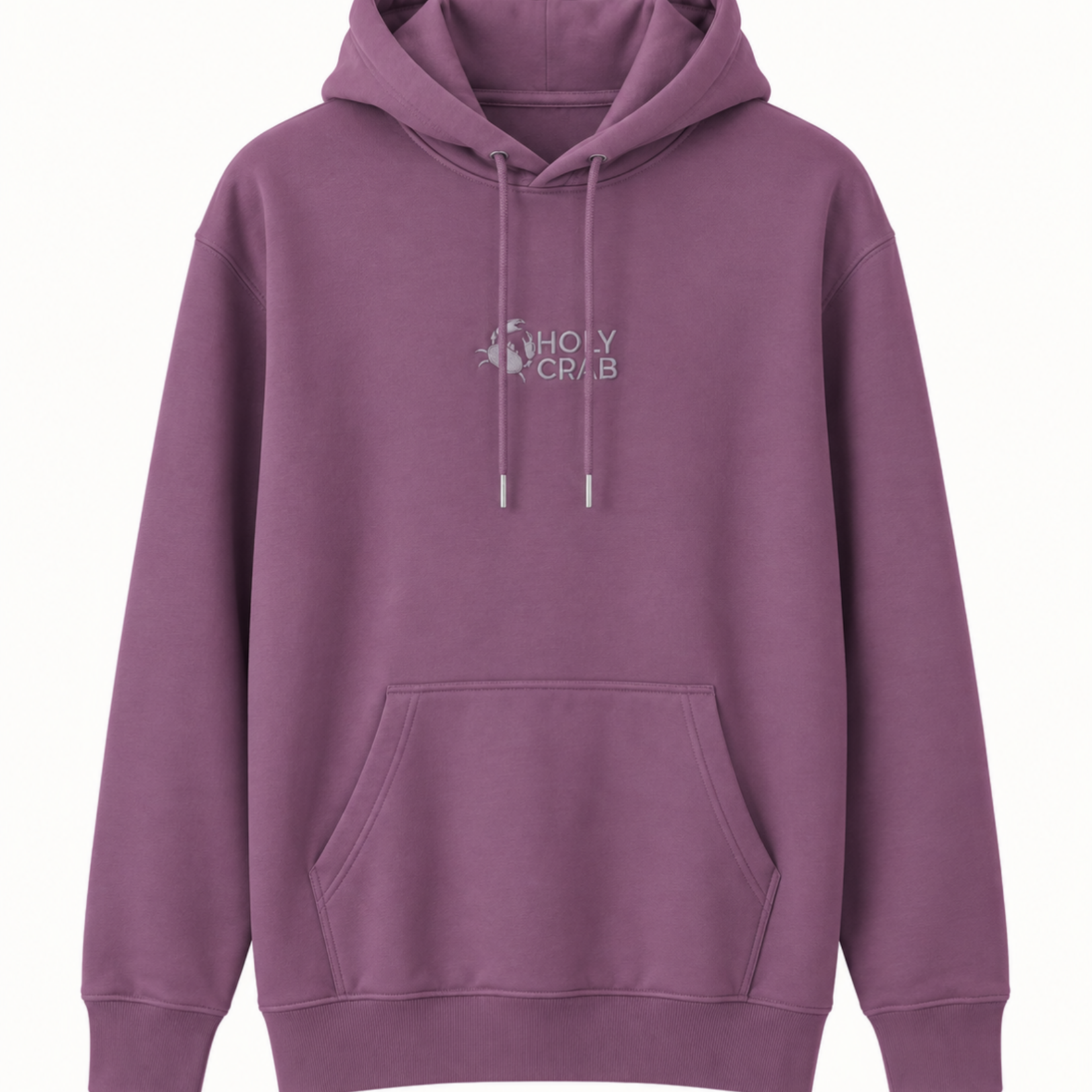 Holy Crab Holy Crab Hoodie paars grijs logo