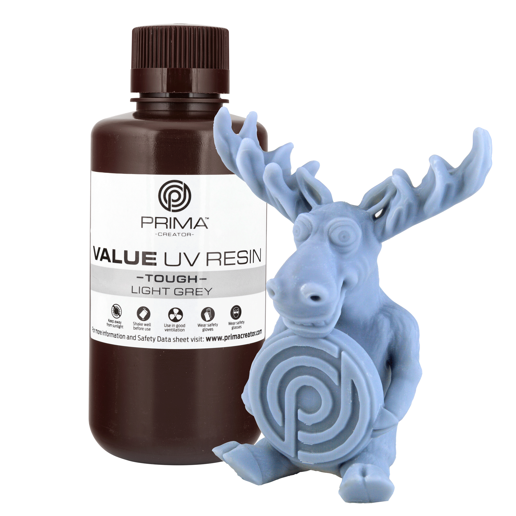 PrimaCreator VALUE DLP/UV Tough Resin (ABS like) - Light Grey
