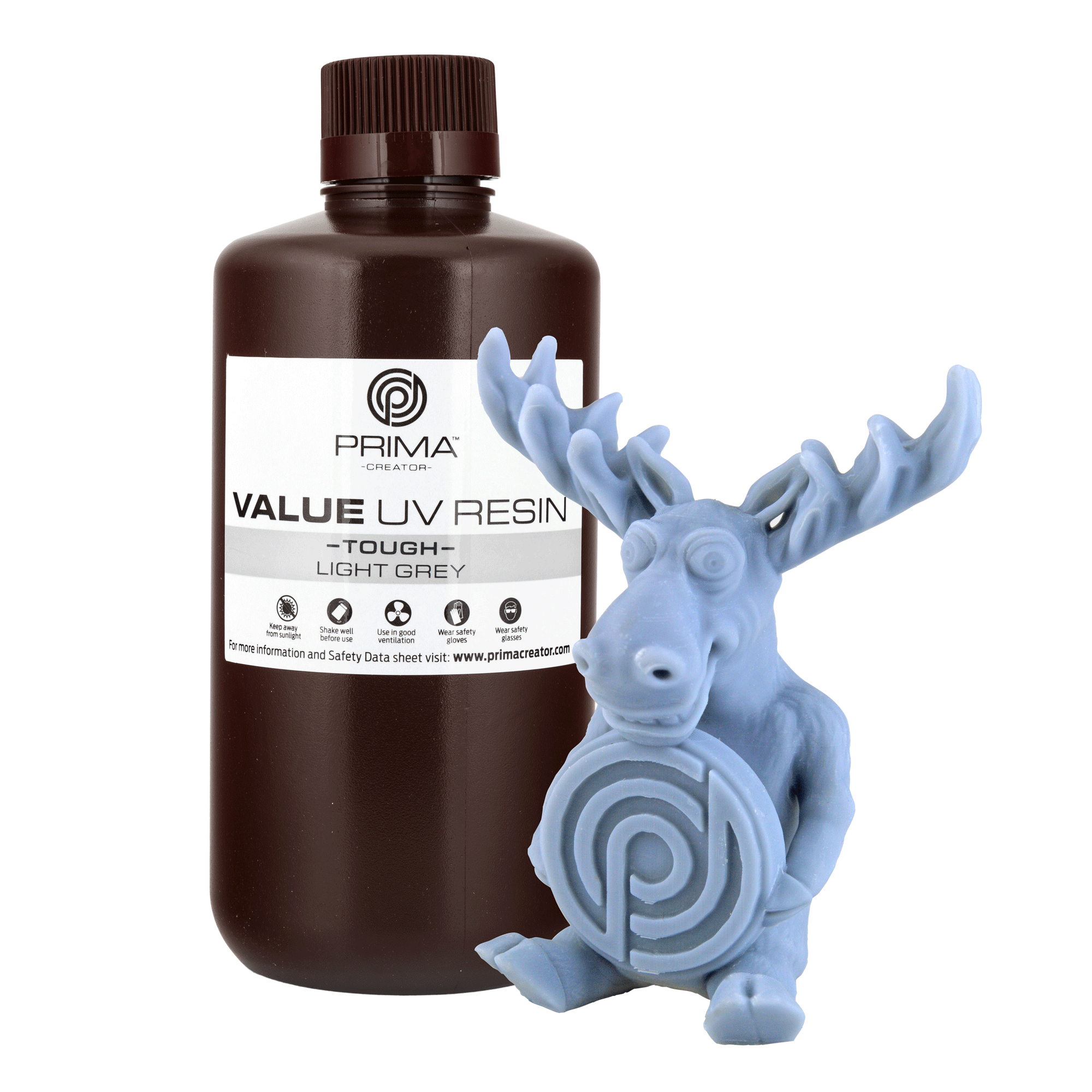 PrimaCreator VALUE DLP/UV Tough Resin (ABS like) - Light Grey
