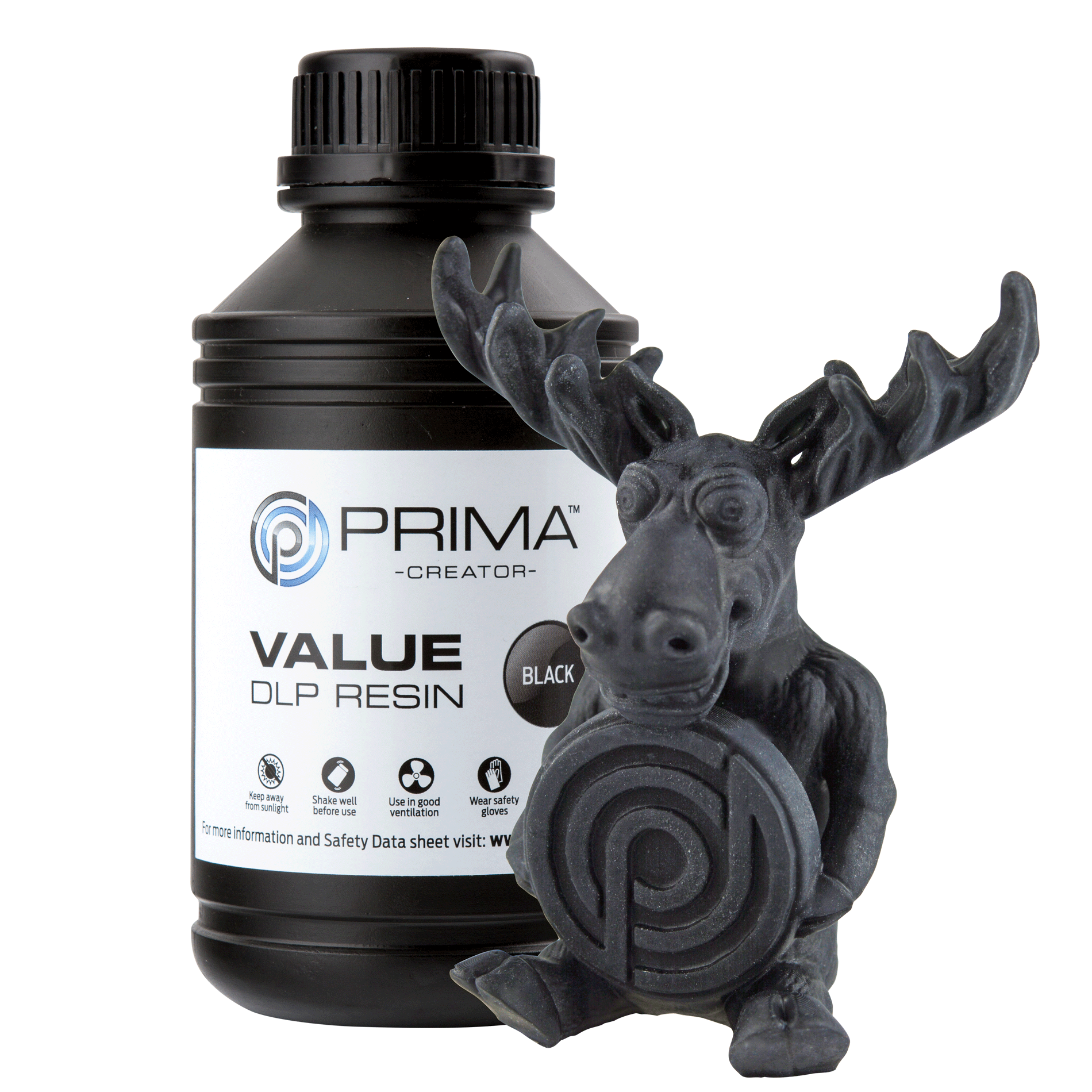 PrimaCreator VALUE DLP/UV Standard Resin – Black
