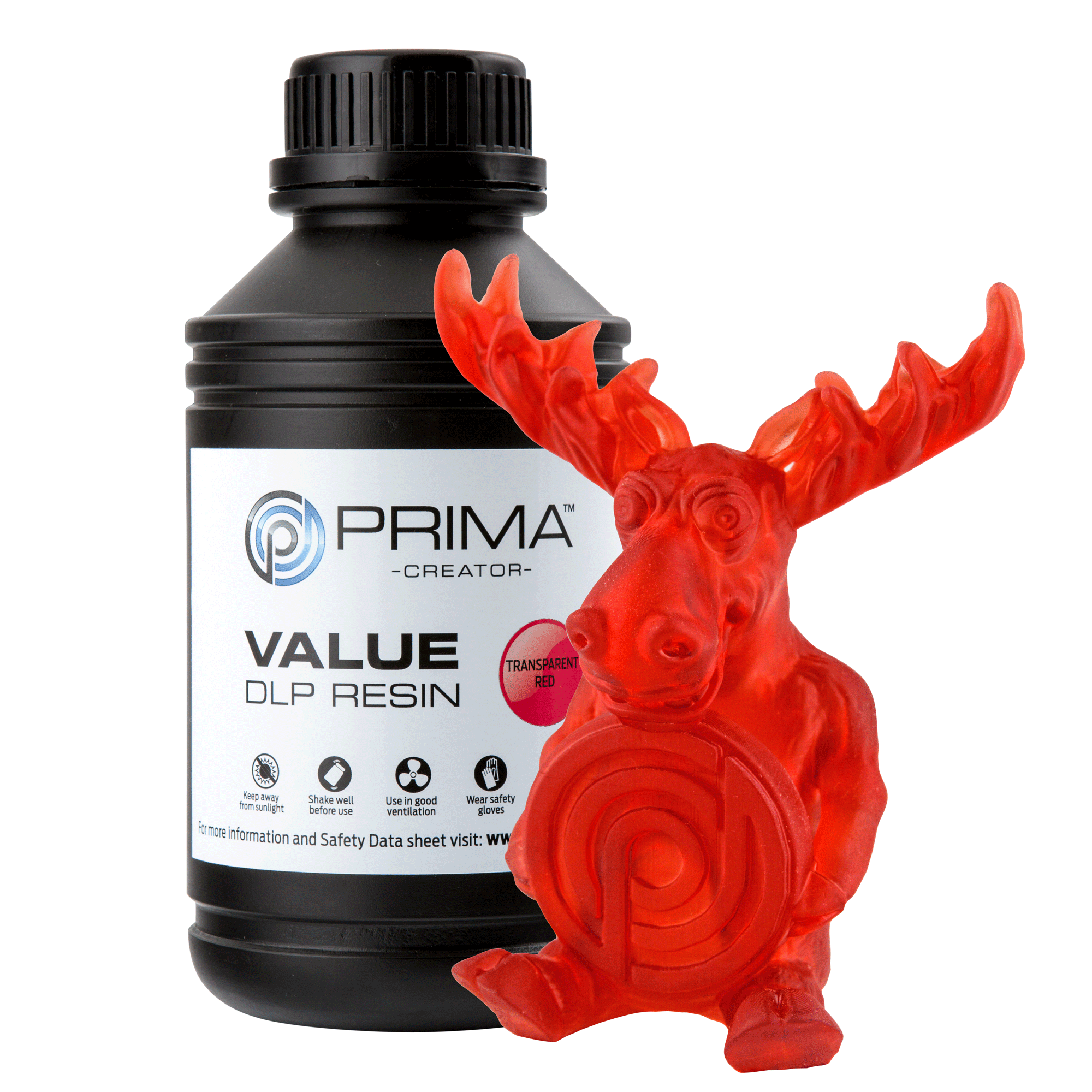 PrimaCreator VALUE DLP/UV Standard Resin - Transparent Red