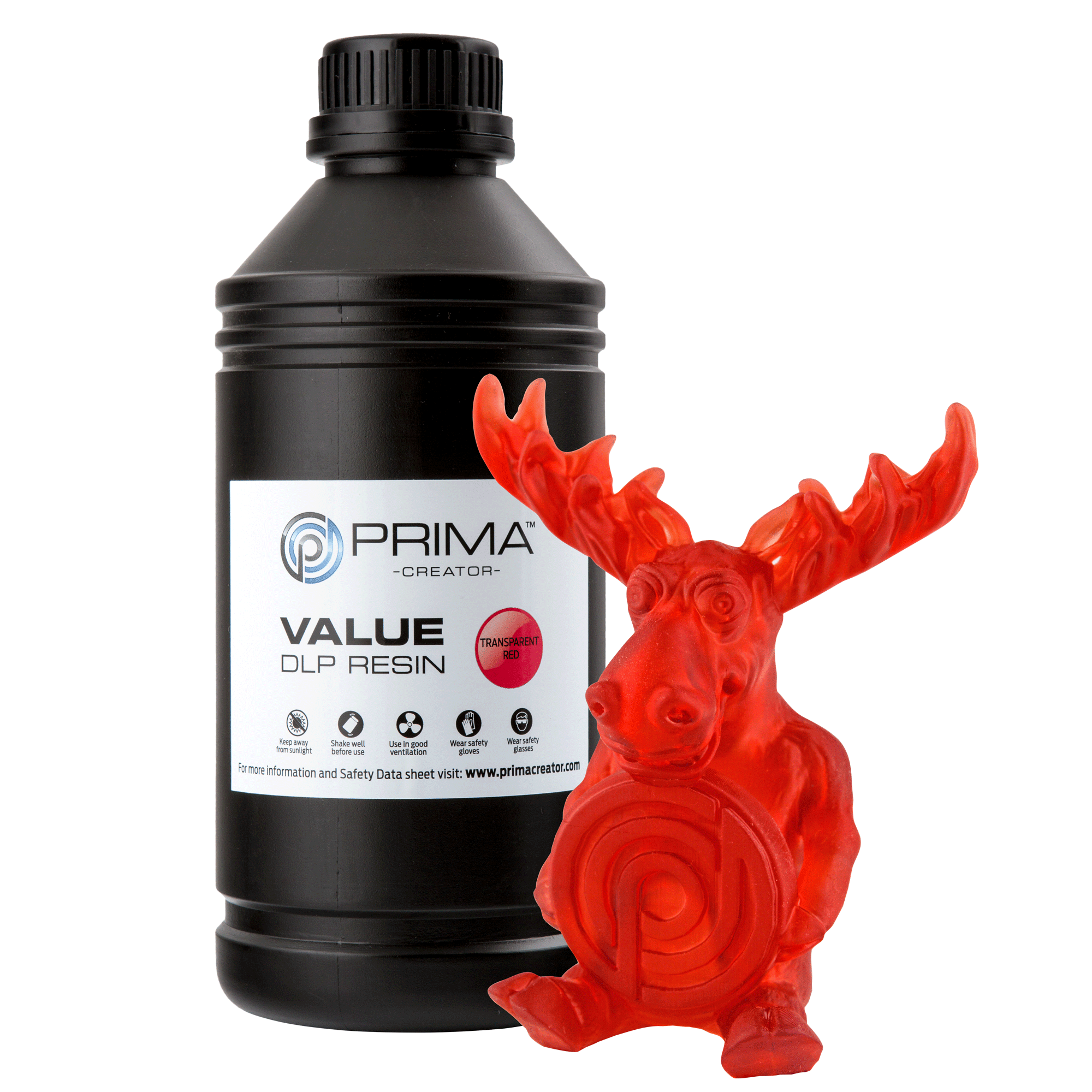 PrimaCreator VALUE DLP/UV Standard Resin - Transparent Red