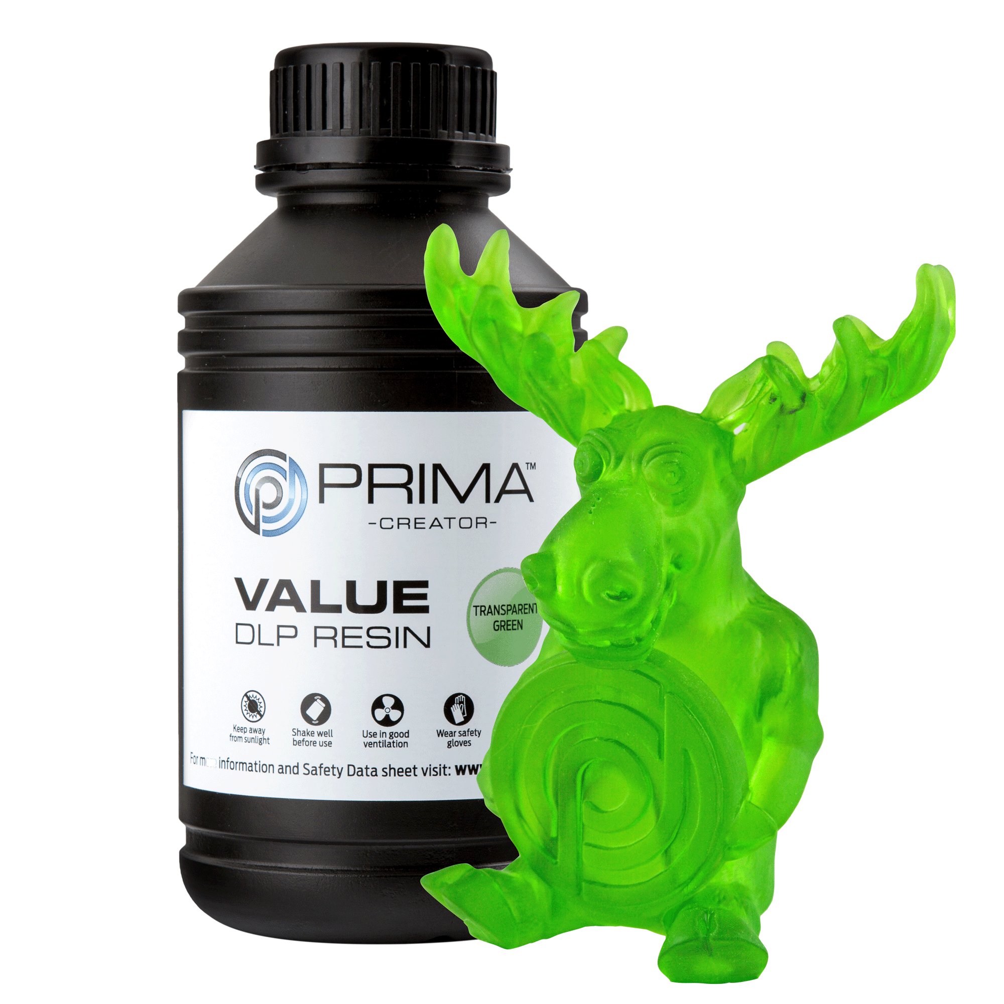 PrimaCreator VALUE DLP/UV Standard Resin - Transparent Green