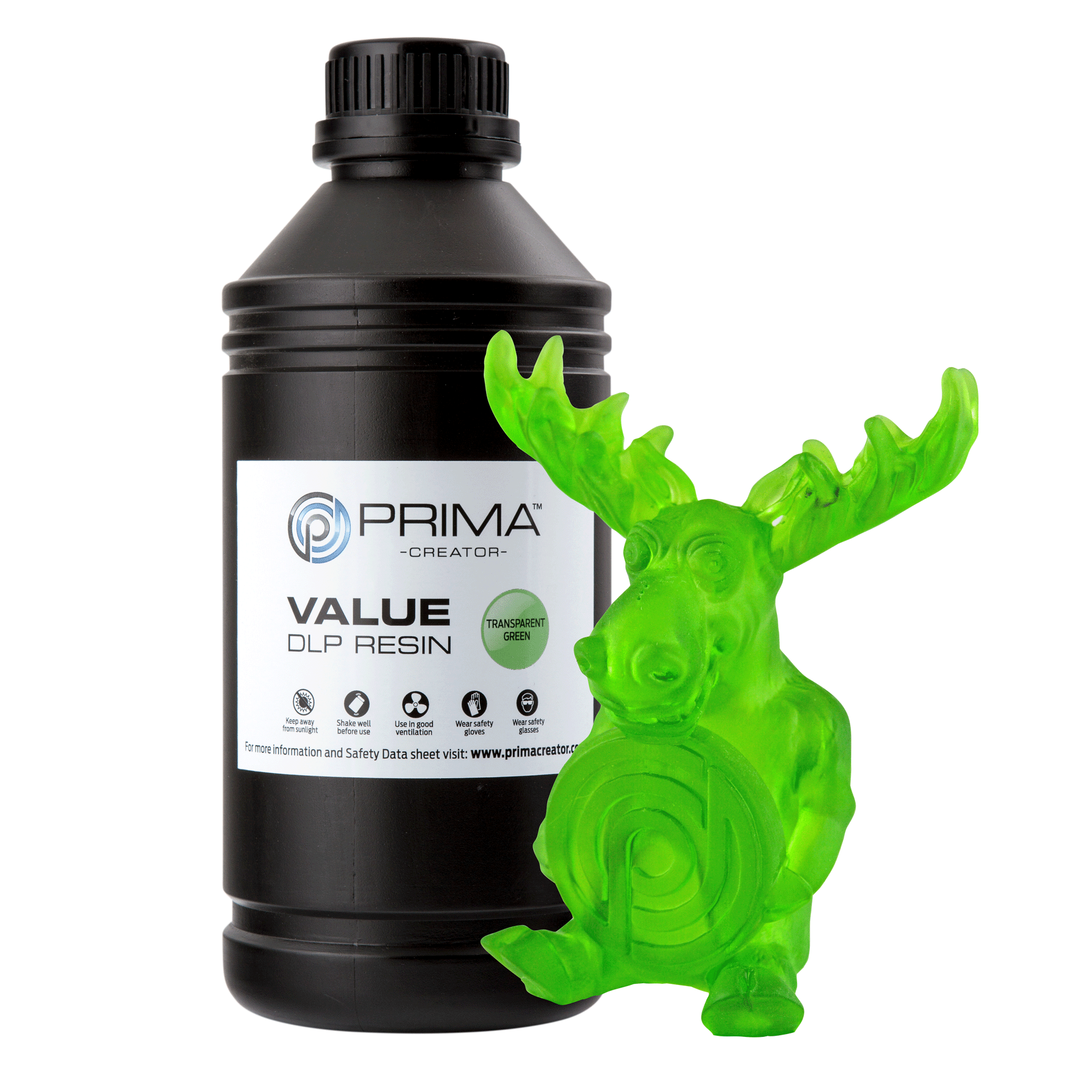 PrimaCreator VALUE DLP/UV Standard Resin - Transparent Green