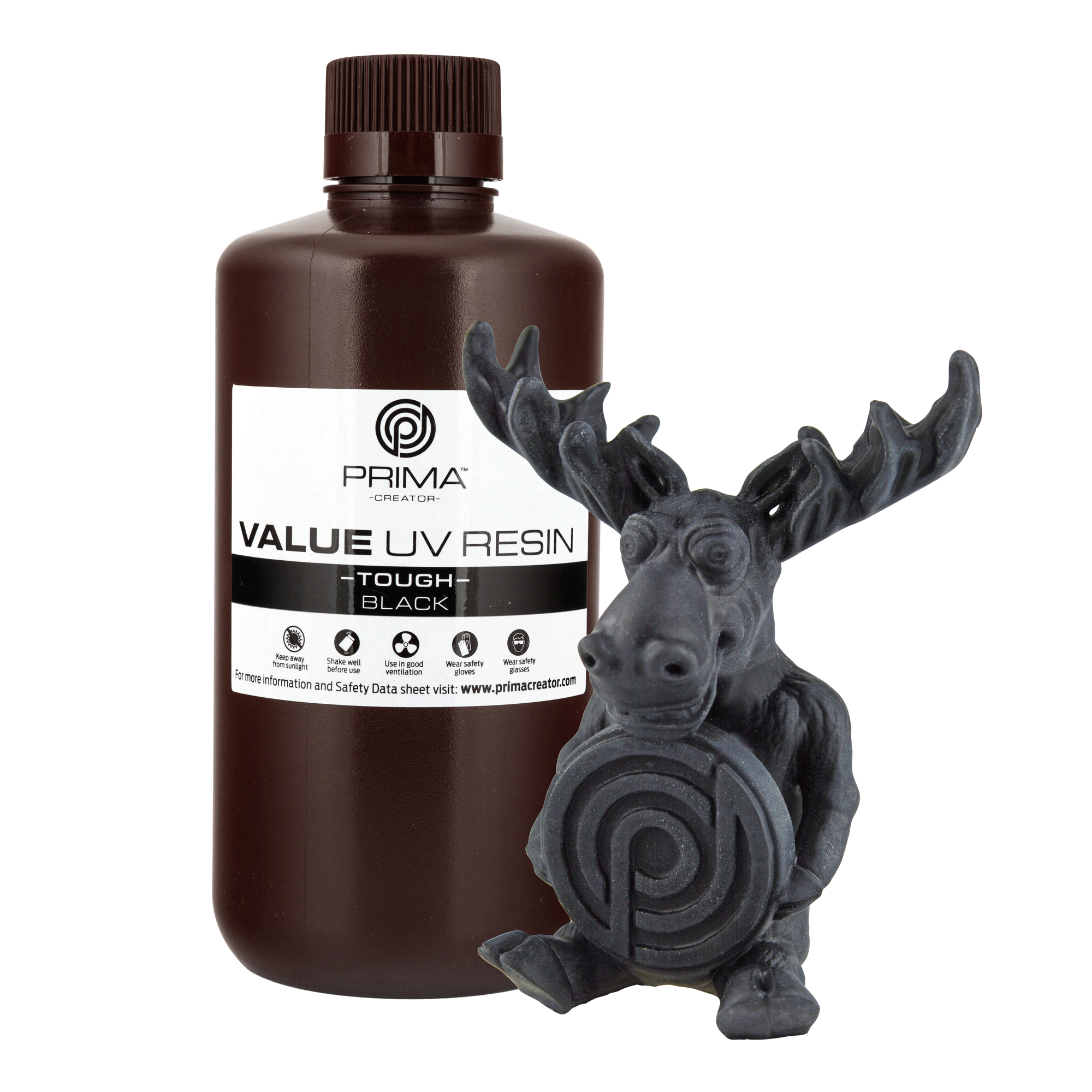 PrimaCreator VALUE DLP/UV Tough Resin (ABS like) - Black