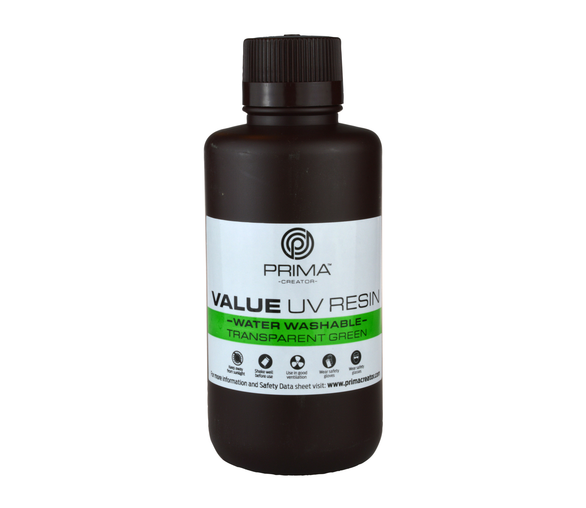 PrimaCreator VALUE DLP/UV Water Washable Resin - Transparent Green