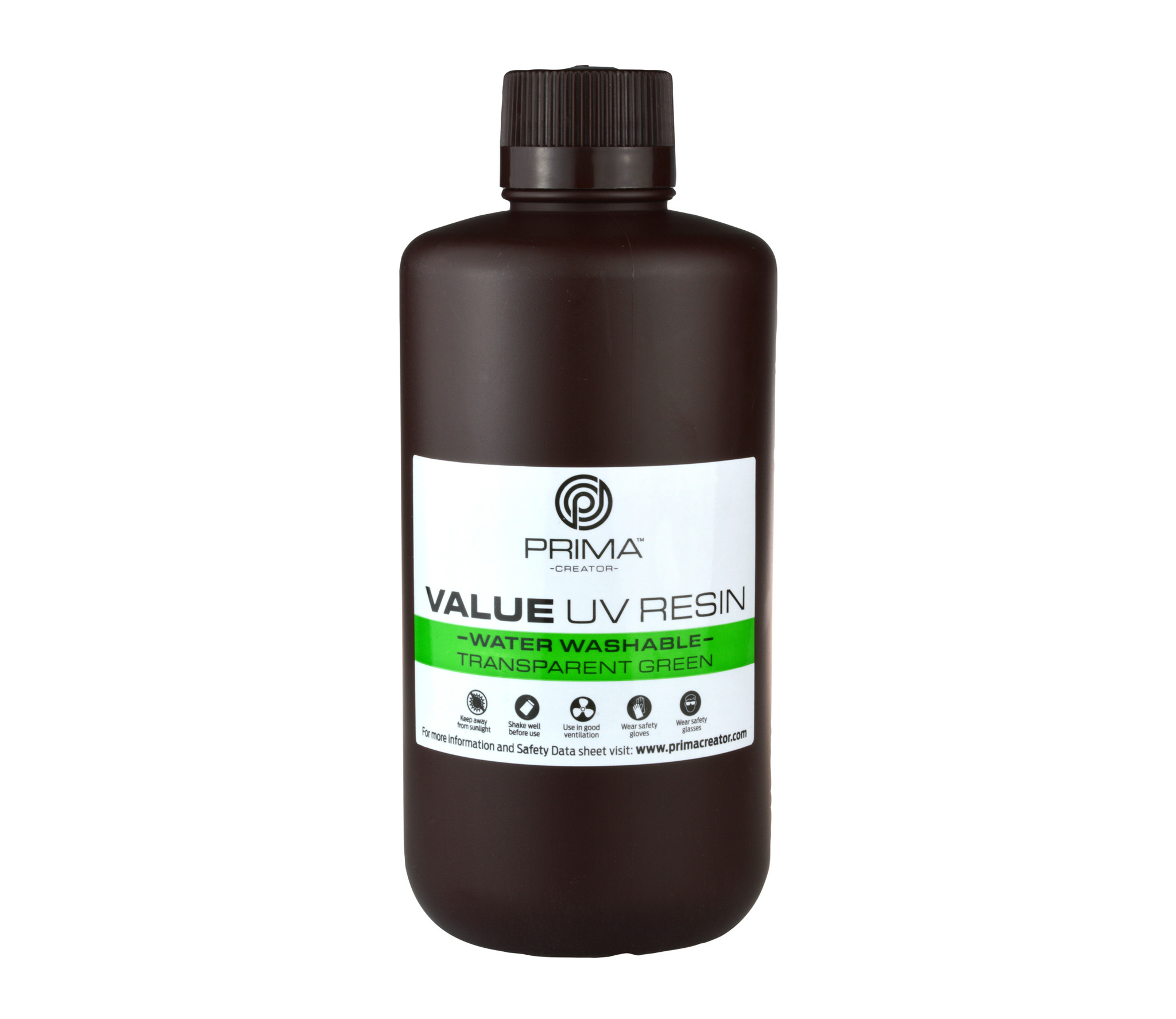 PrimaCreator VALUE DLP/UV Water Washable Resin - Transparent Green