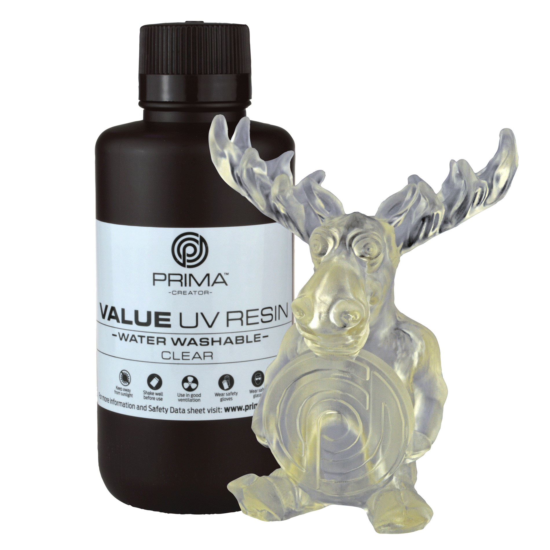 PrimaCreator VALUE DLP/UV Water Washable Resin - Clear