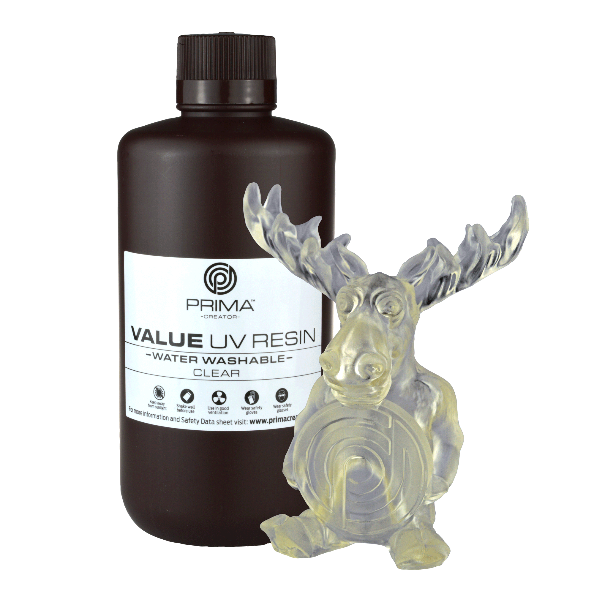 PrimaCreator VALUE DLP/UV Water Washable Resin - Clear