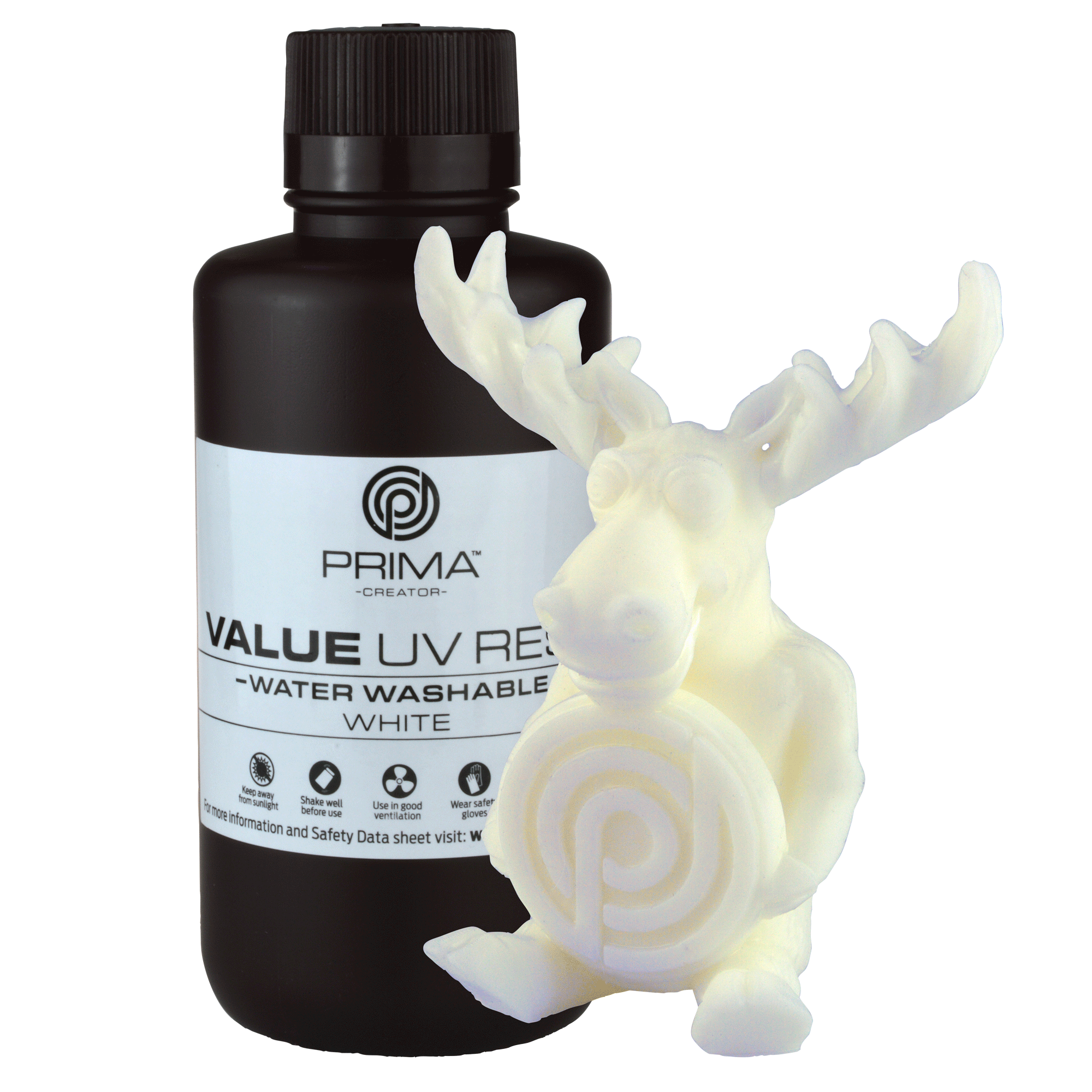 PrimaCreator VALUE DLP/UV Water Washable Resin - White
