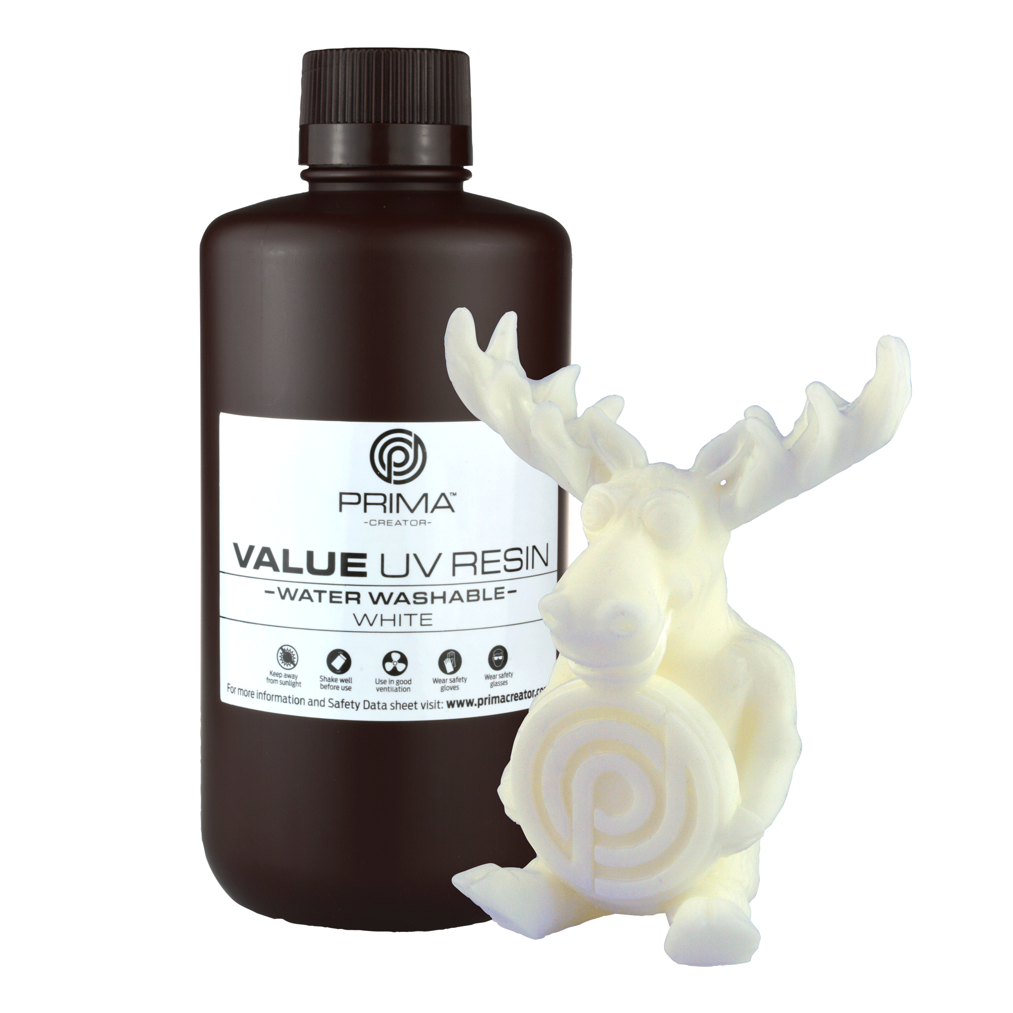 PrimaCreator VALUE DLP/UV Water Washable Resin - White