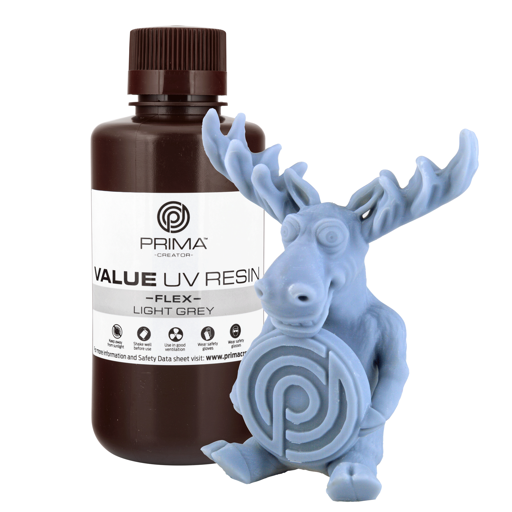 PrimaCreator VALUE DLP/UV Flex Resin - Light Grey