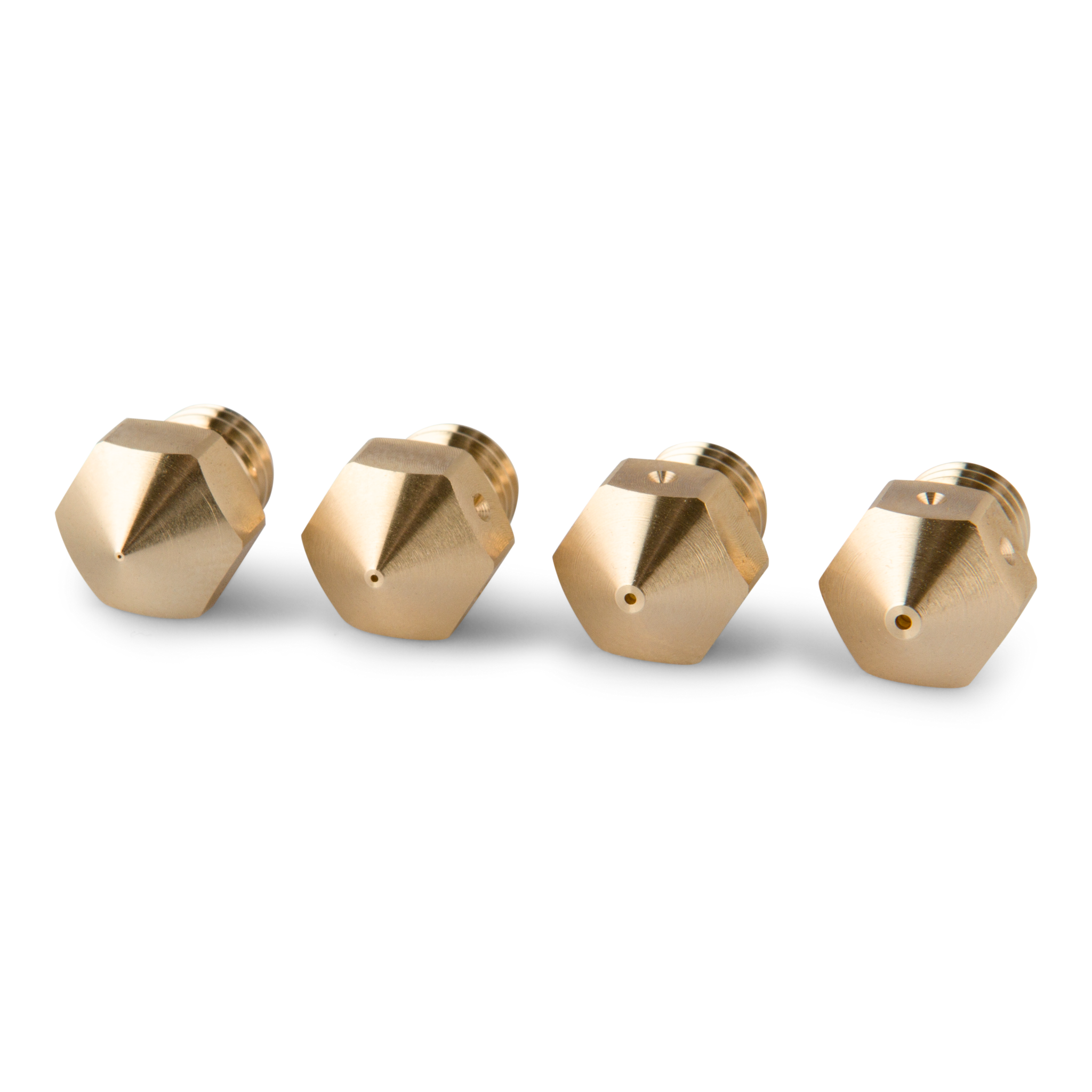 PrimaCreator Premium messing MK10 nozzle (Wanhao, Flashforge ...) mixed 0.2/0.4/0.6/0.8 mm - 4 stuks
