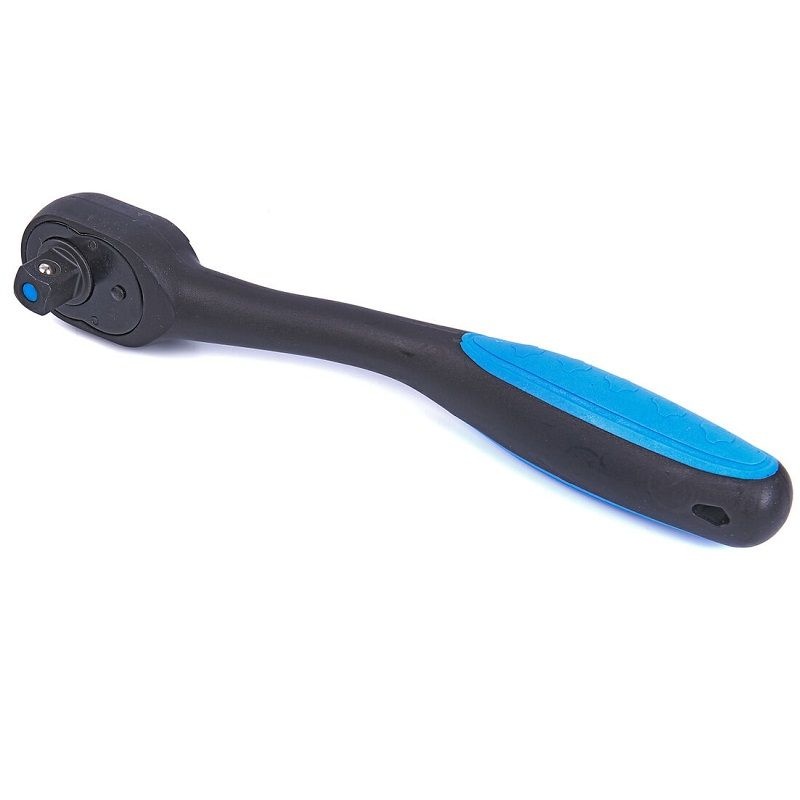 Premium Ratel 1/4" 72 tands blauw/zwart
