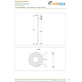 JadaCare Glijstang| wandbeugel 110 cm RVS gepolijst