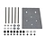 JadaCare Set d&d bouten douchezit/console draaibaar RVS