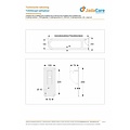 JadaCare Toiletbeugel opklapbaar 50 cm RVS wit