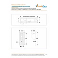 JadaCare Toiletbeugel opklapbaar 60 cm + closetrolhouder RVS wit