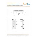 JadaCare Toiletbeugel opklapbaar 90 cm + closetrolhouder staal wit
