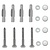 JadaCare Bevest.set Toilet-/wastflbeugels/douchezit z. rug RVS 8*80