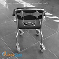 JadaCare Douche-/toilet-/postoel opklapbare armleggers RVS gepolijst