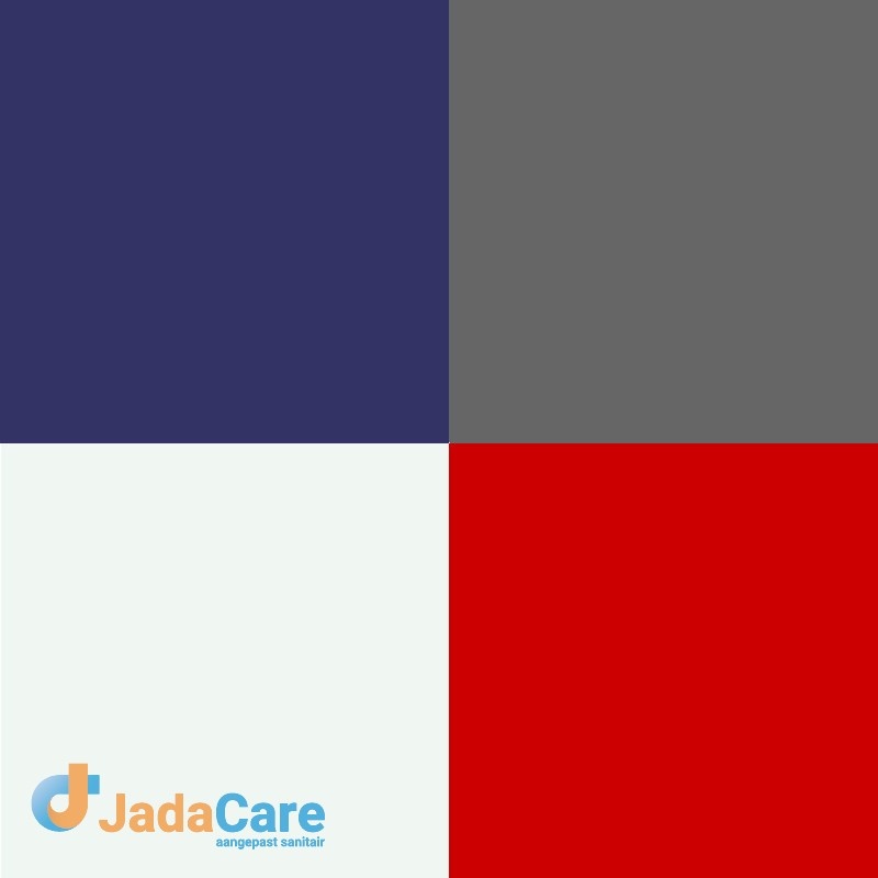 Comfortkussen | of 5 cm blauw/grijs/rood/wit | JadaCare