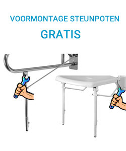 Voormontage steunpoten | GRATIS