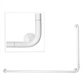 JadaCare Hoekwandbeugel 90°  links/rechts 150 x 70  staal wit