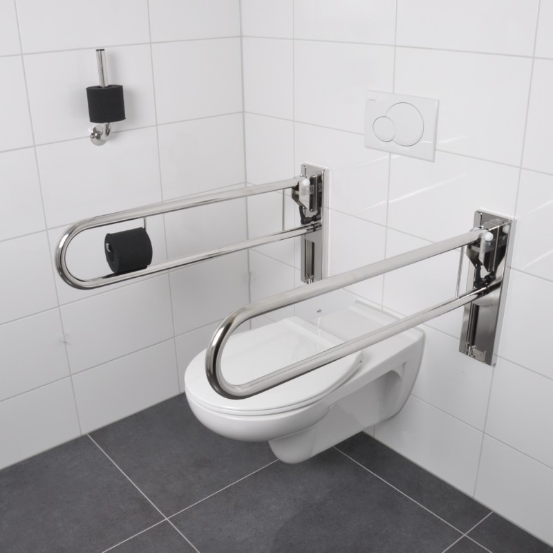 Toiletbeugel opklapbaar 90 cm Gepolijst | Veilig Ergonomisch! | JadaCare