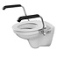 JadaCare Toiletbeugel-set  hoogte 25 cm  toiletzitting RVS gepolijst | incl. bevestiging