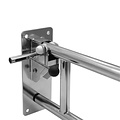 JadaCare Special-Beugelvergrendeling links voorgemonteerd opklapb. toiletb. RVS gepolijst